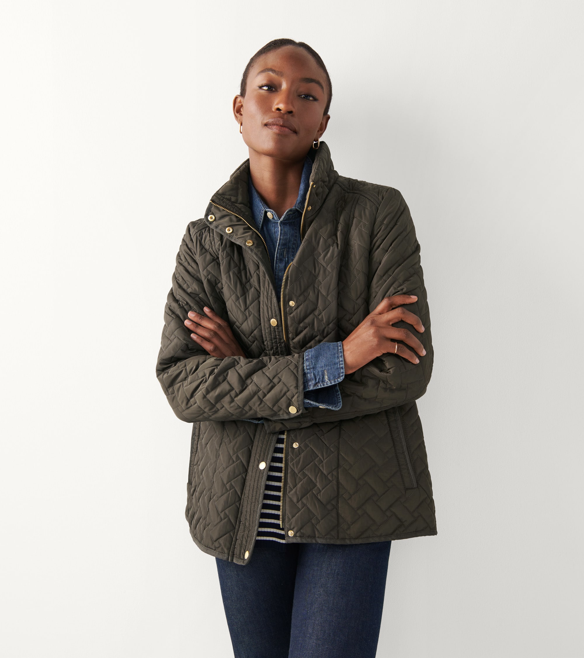 Cole Haan Women's Signature Quilted Classic Jacket