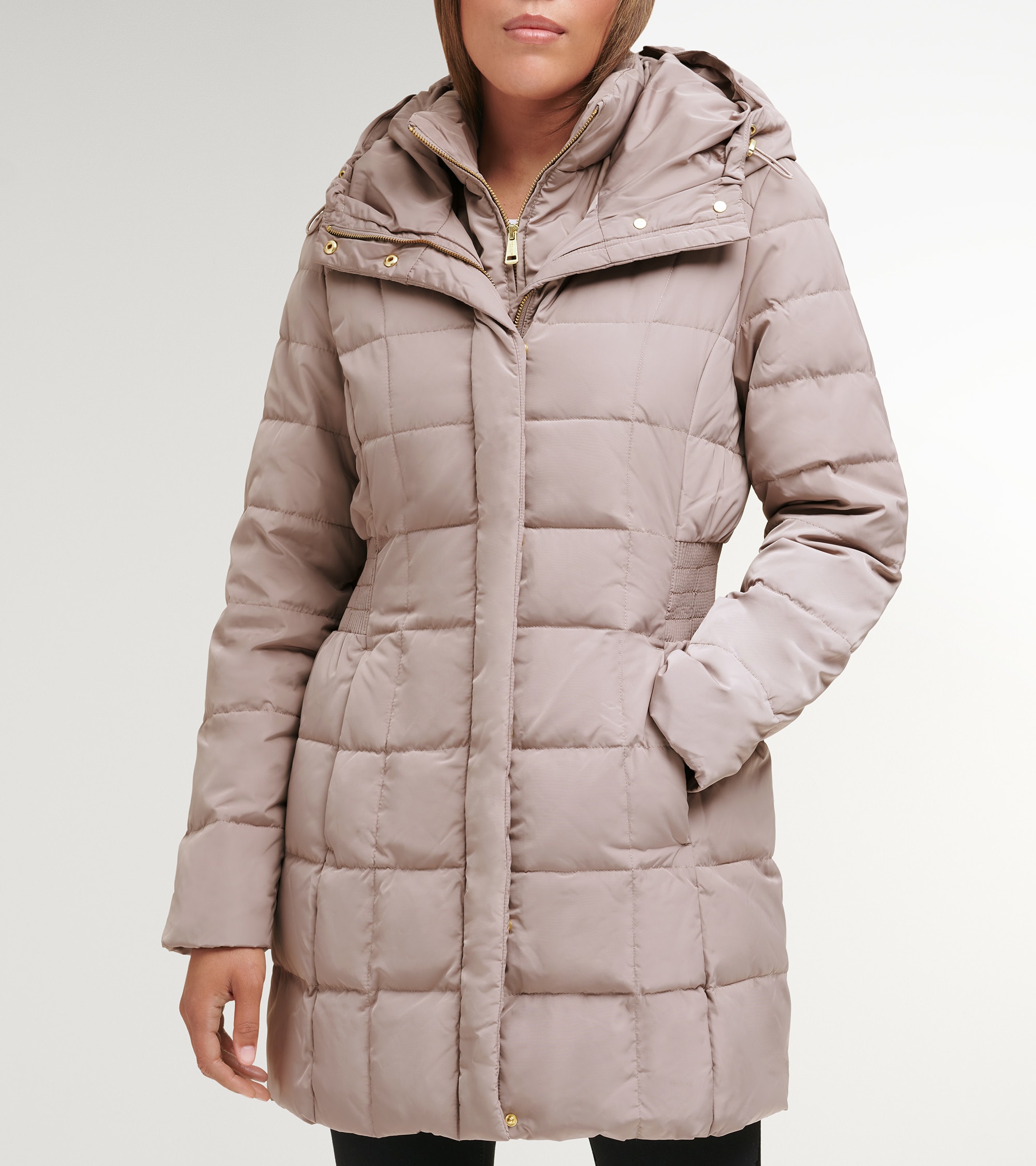 Cole haan quilted coat on sale