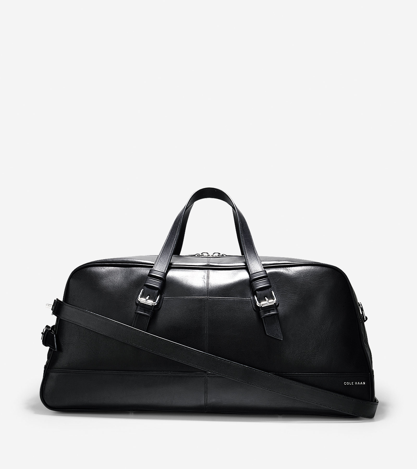 NWT $300 Cole Haan Men's Black Wool Blend Pressed Wool selling Duffle with Tech details