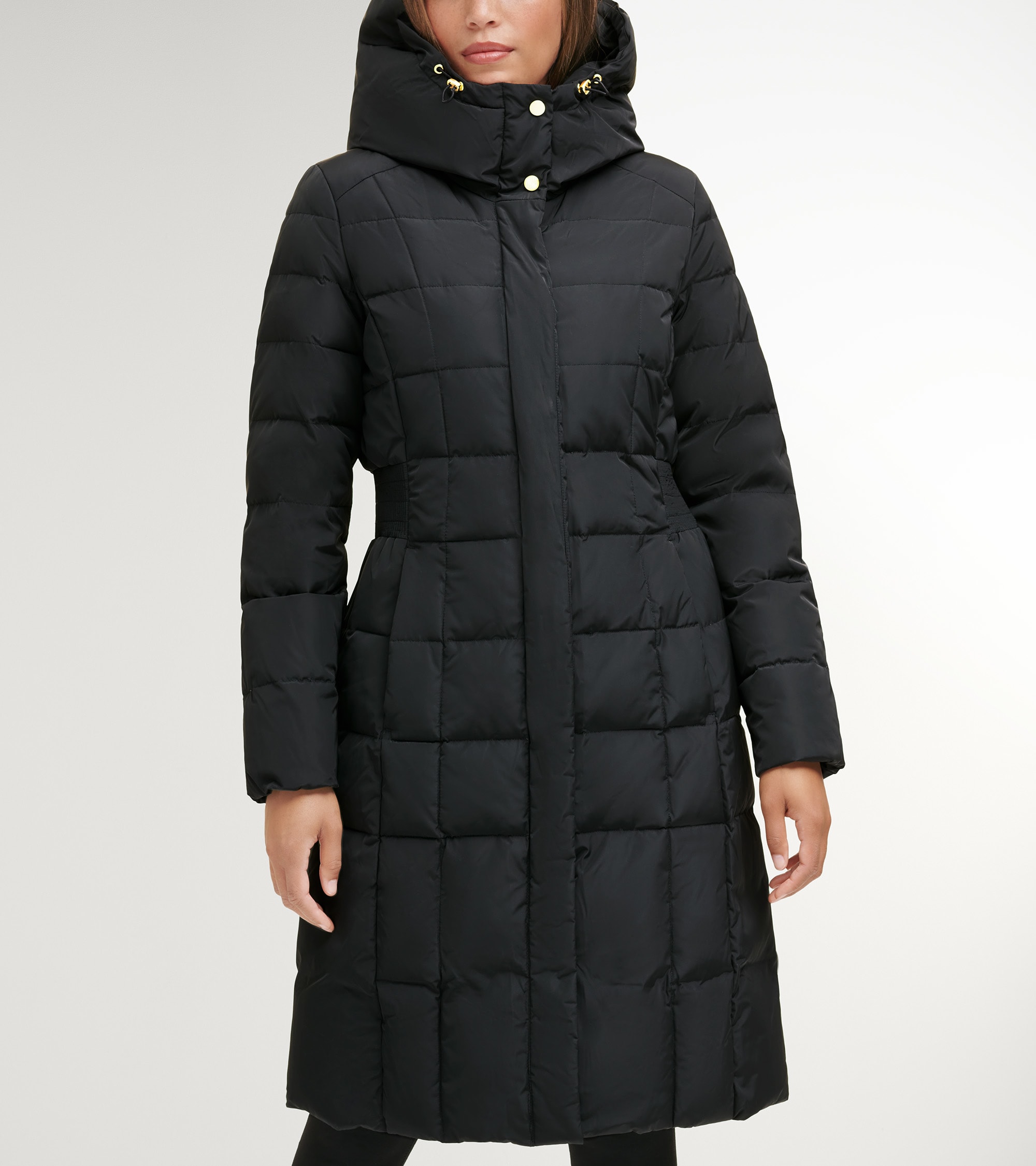 Cole haan black puffer coat on sale