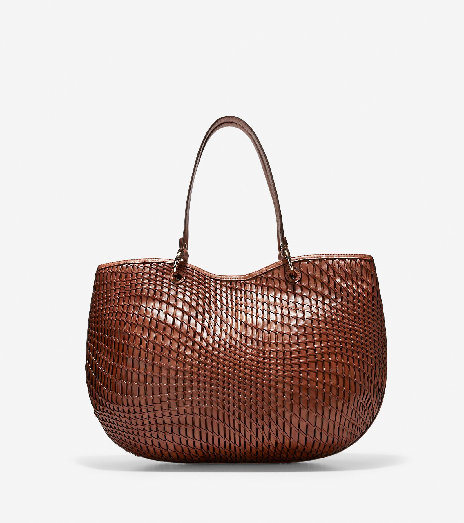 Genevieve Open Weave Tote Bag in Woodbury | Cole Haan